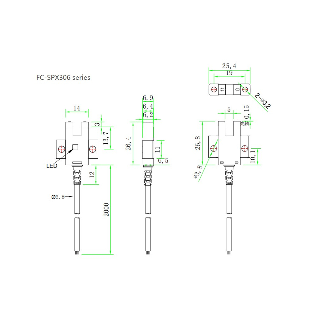 FC-SPX306Z размеры